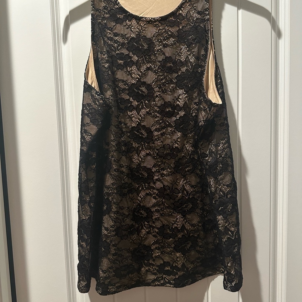 Torrid Stretch Lace High‎ Neck Tank Woman Size XXL Sexy Date Night Out Club - Picture 3 of 15